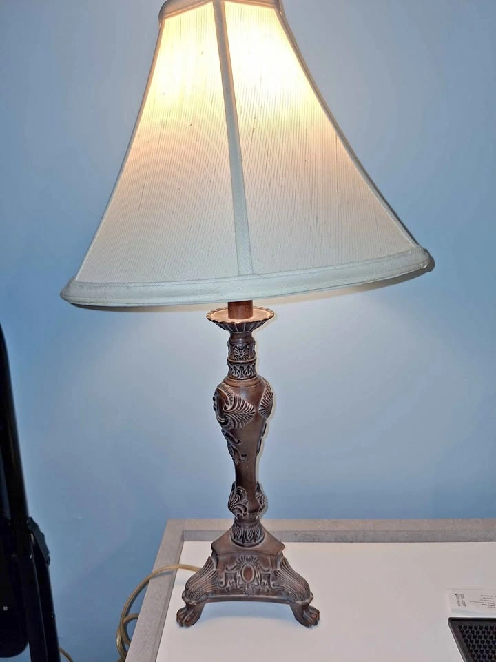 Vintage Artisan Hand Cast Table Lamp