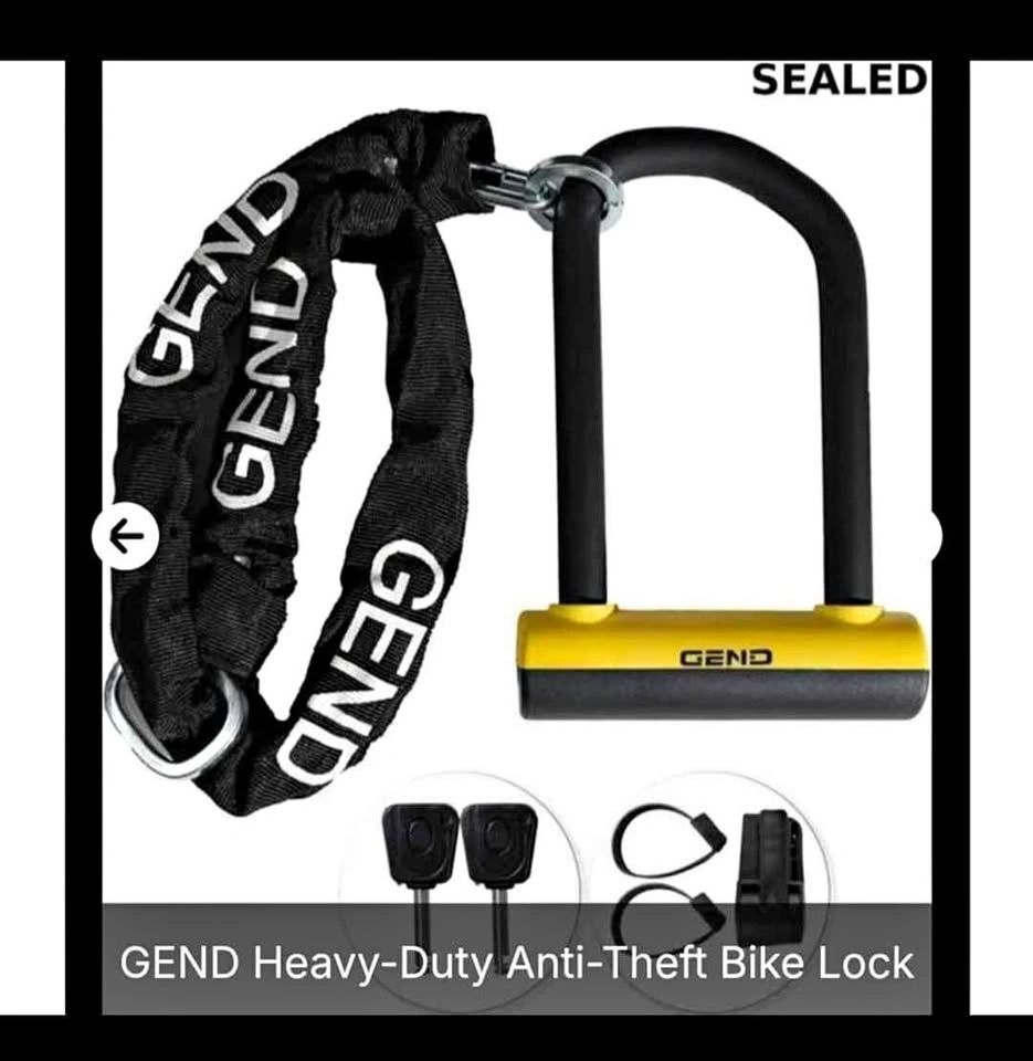 New GEND Heavy Duty Anti Theft Bike Lock