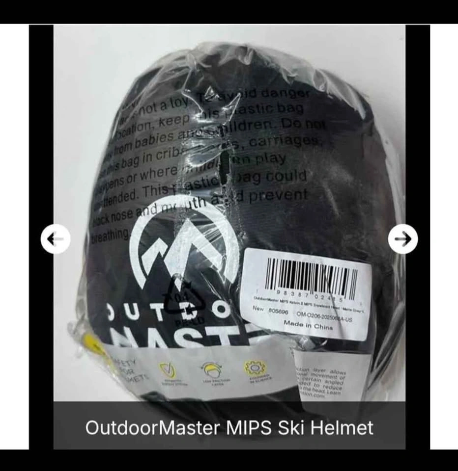 New OutdoorMaster Grey Kelvin II MIPS Ski Snowboard Helmet - photo 2