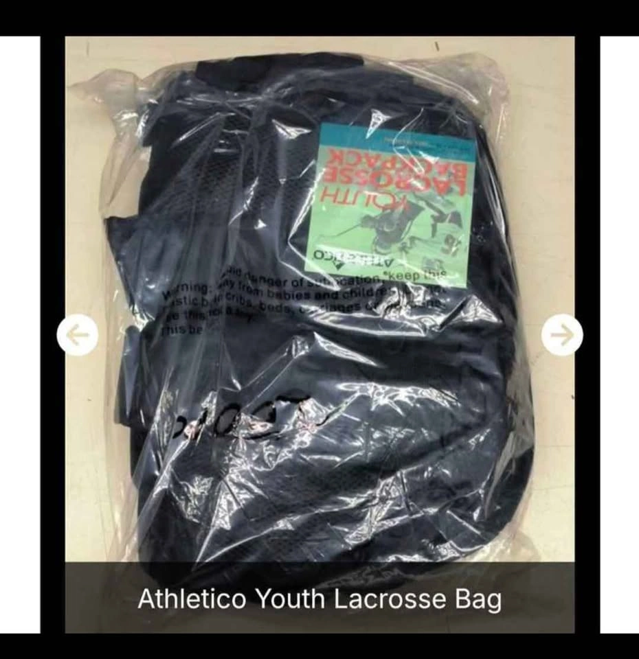 New Athletico Youth Extra Large Black Lacrosse Bag - photo 4