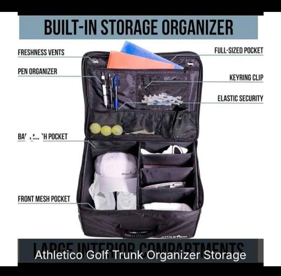 New Athletico Golf Trunk Organizer Storage - photo 4