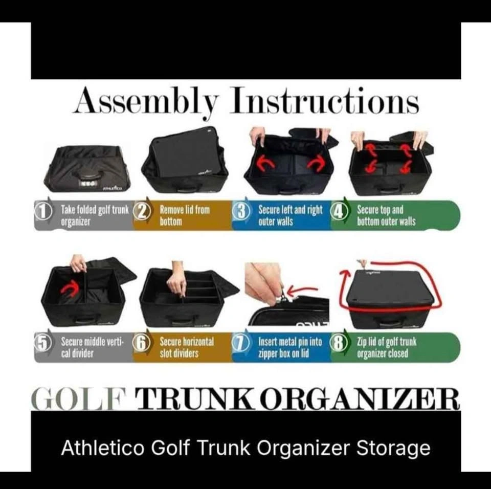 New Athletico Golf Trunk Organizer Storage - photo 5