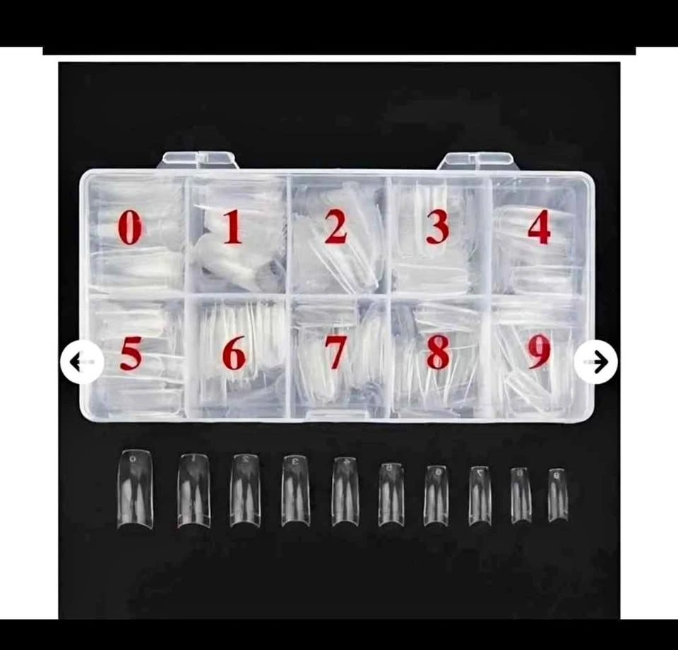 New Beuniar Acrylic Nail Set 500 Clear French Style Tips
