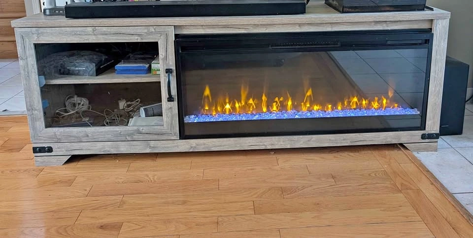 TV Stand with Fireplace