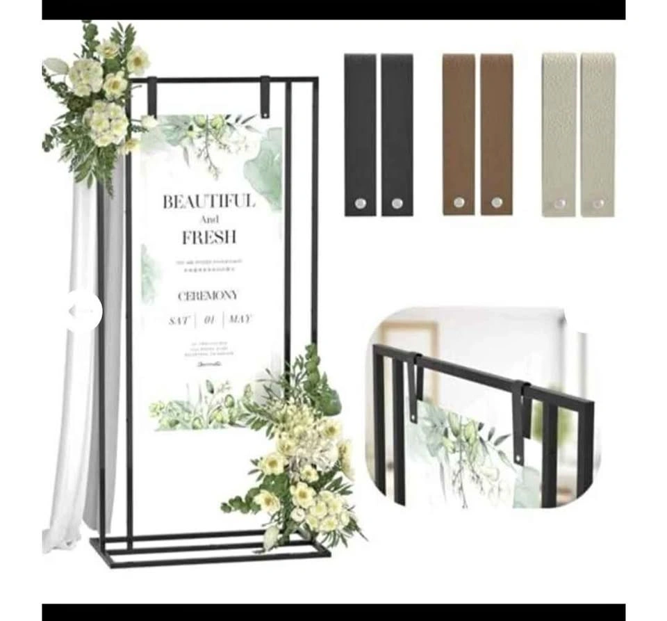 New Cathyeen Black Wedding Welcome Display Sign Stand