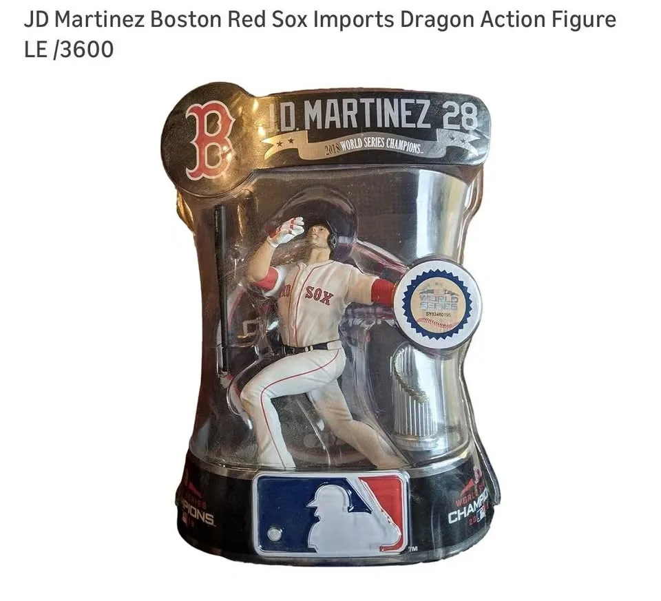JD Martinez Boston Red Sox Imports Dragon Action Figure LE /3600