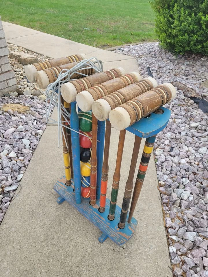 Vintage Wooden Croquet Set - photo 2