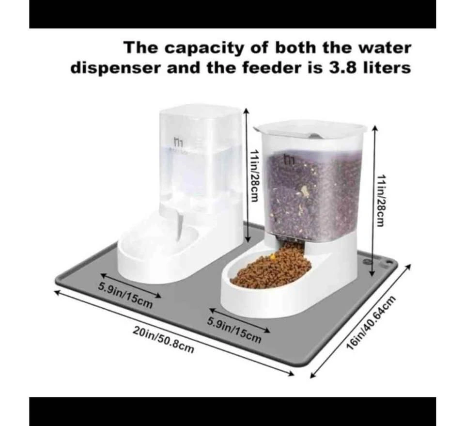 New Marchul Gravity Pet Feeder & Water Dispenser Set - photo 2