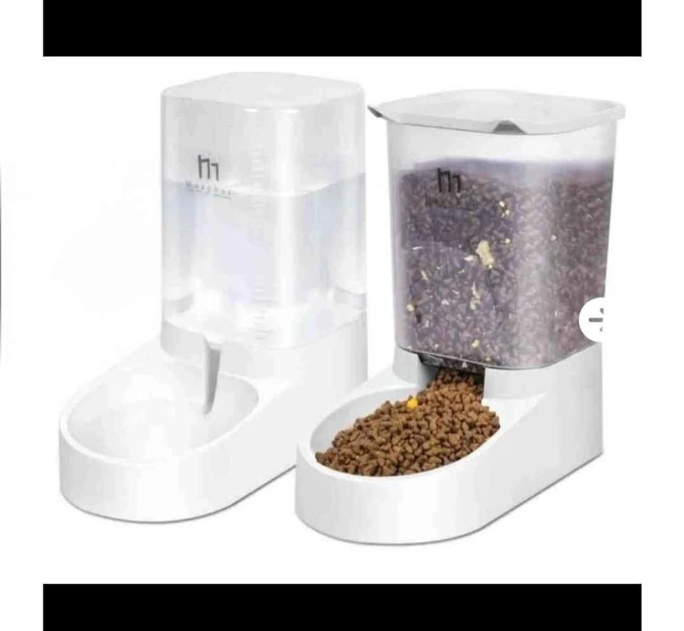 New Marchul Pet Feeder and Water Dispenser Set