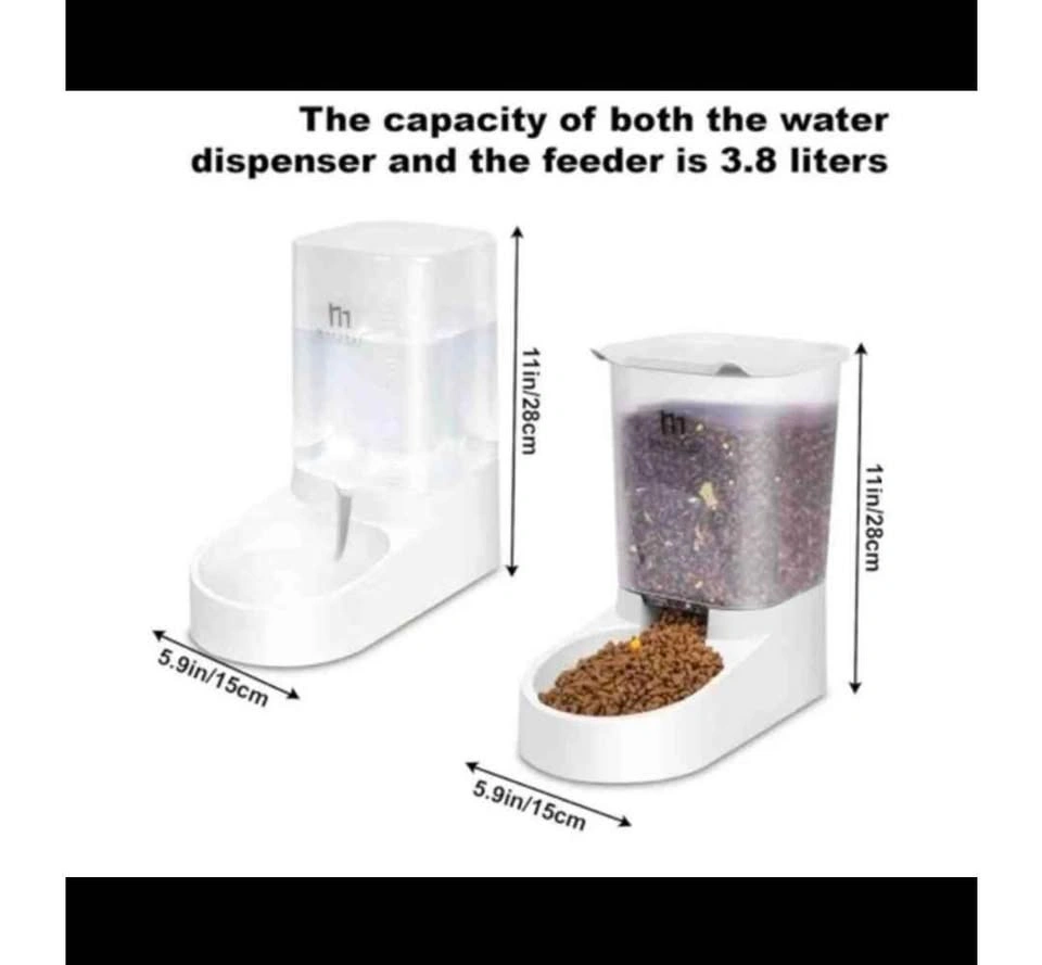 New Marchul Pet Feeder and Water Dispenser Set - photo 2