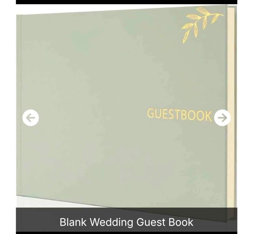Elegant Blank Wedding Guest Book - photo 2
