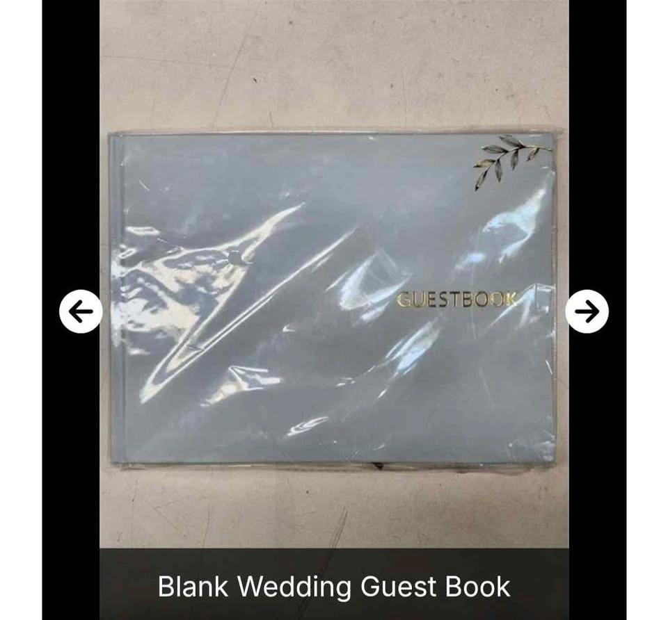 Elegant Blank Wedding Guest Book - photo 3