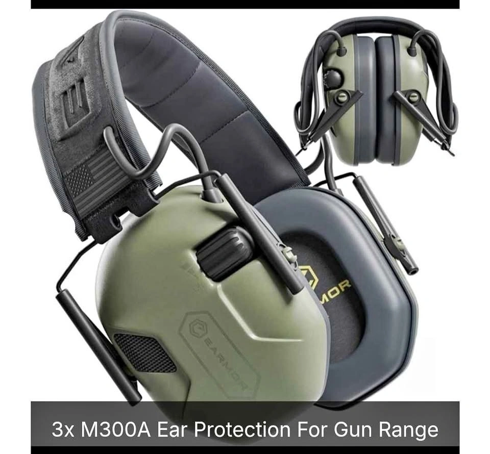 New M300A Ear Protection Muffs - Green