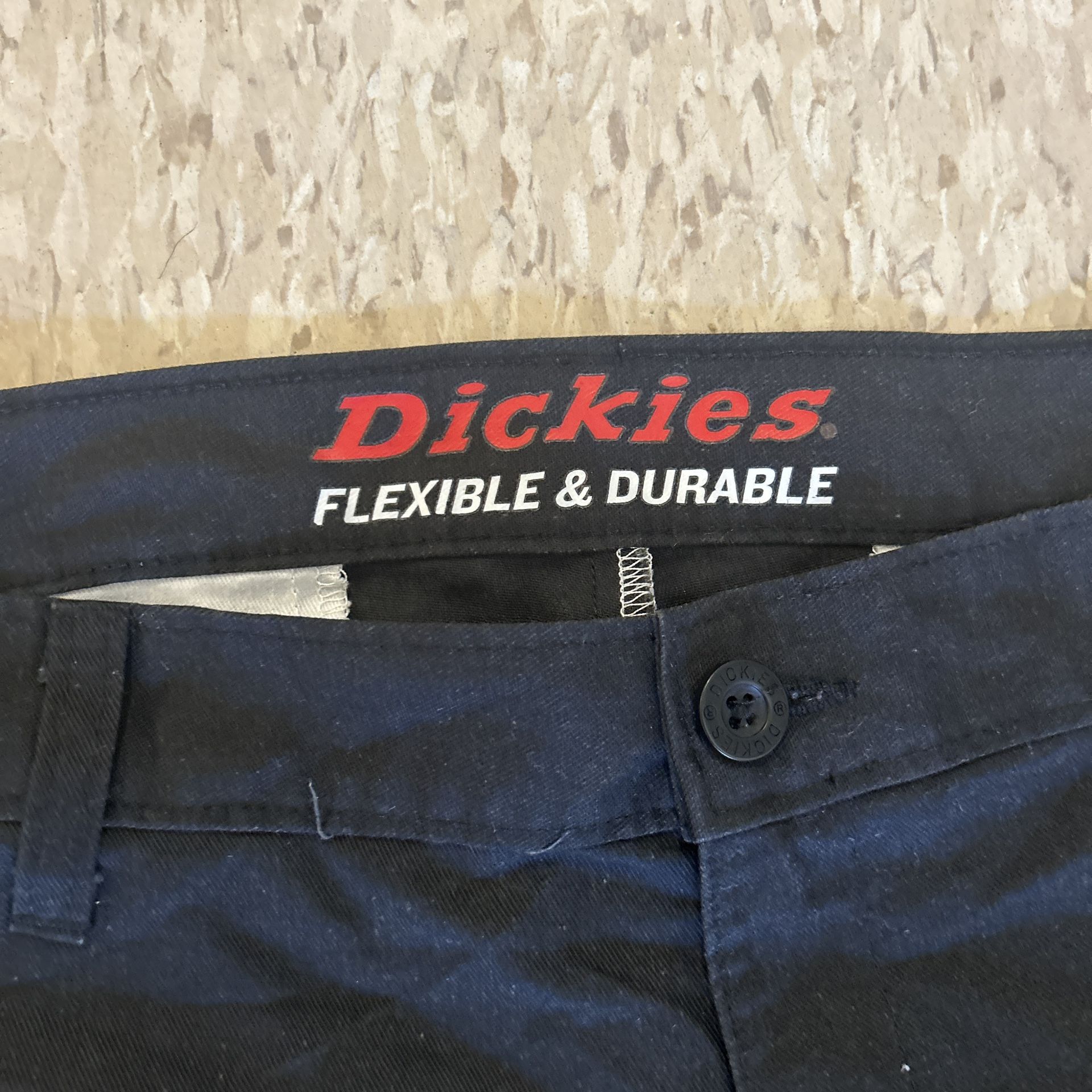 Black Dickies Straight Leg Trousers Size 32x30 - photo 2