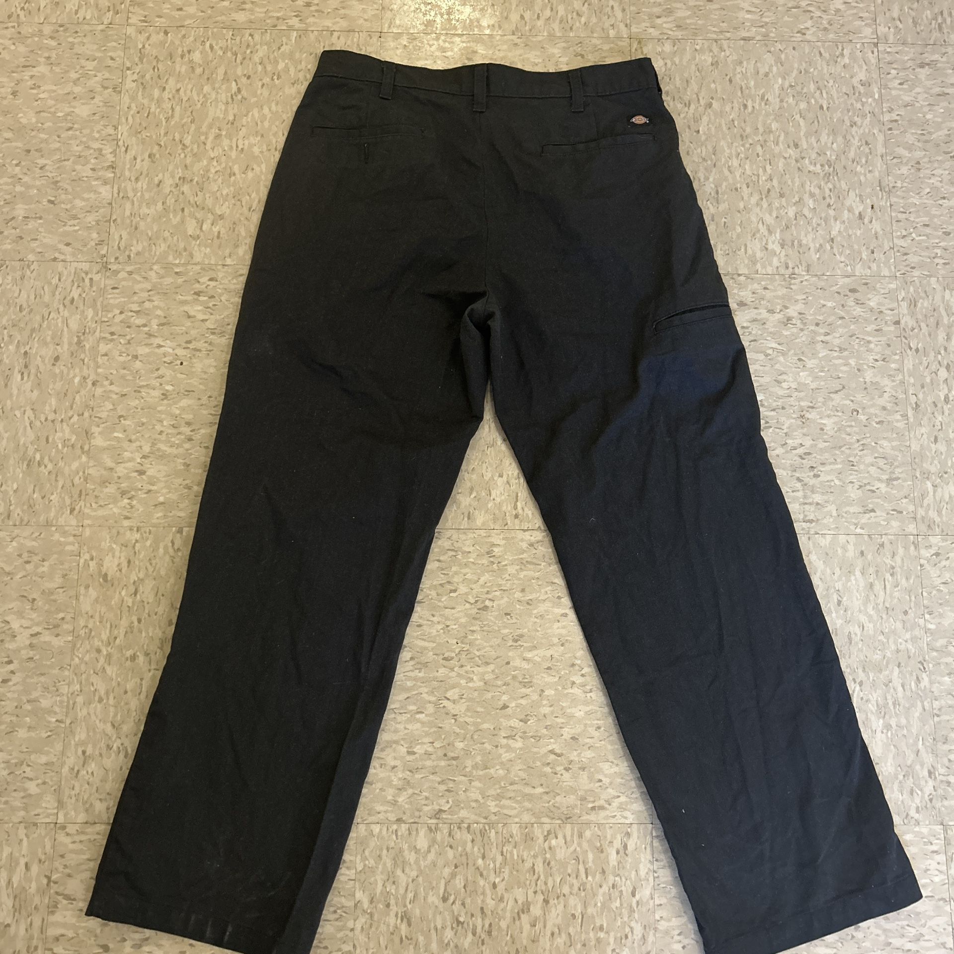 Black Dickies Straight Leg Trousers Size 32x30 - photo 3