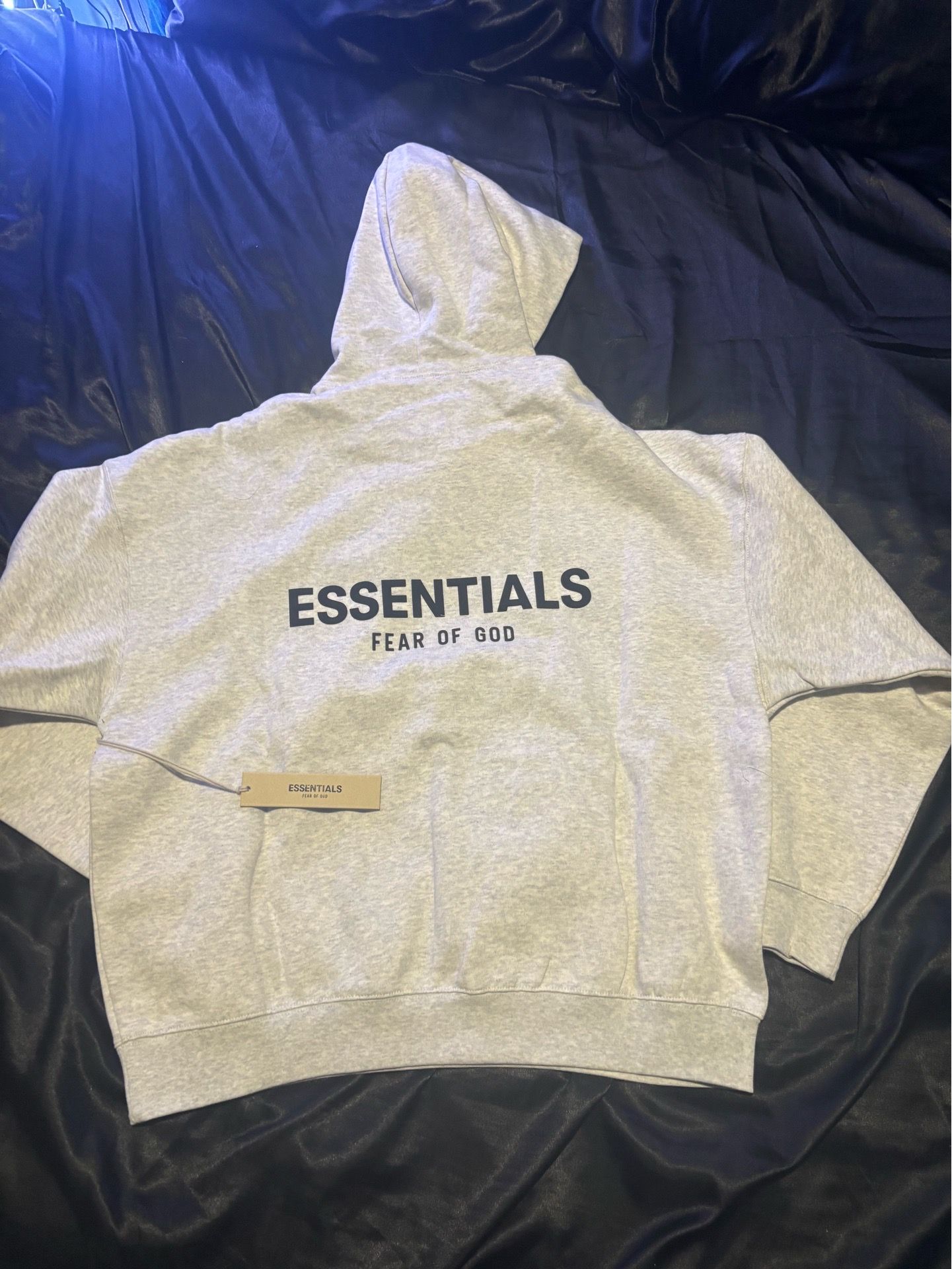 Fear Of God Essentials Hoodie Light Oatmeal Size M - photo 2