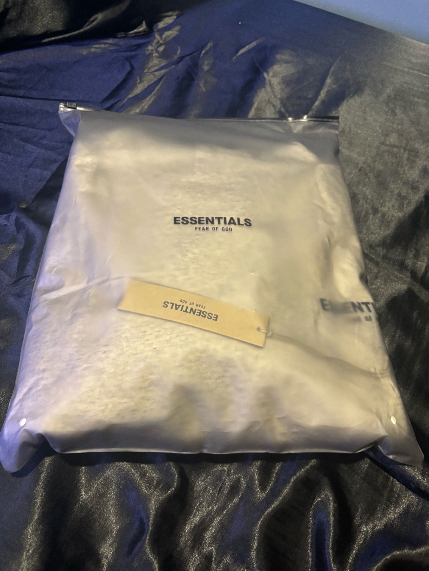 Fear Of God Essentials Hoodie Light Oatmeal Size M - photo 4