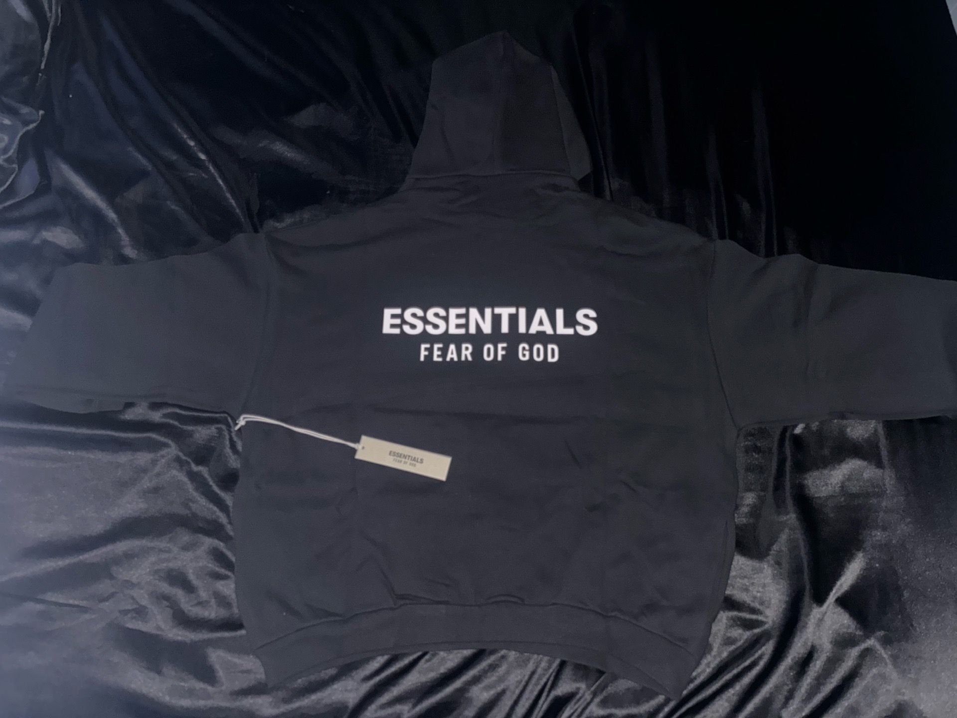 Fear Of God Essentials Fleece Black Size M - photo 2