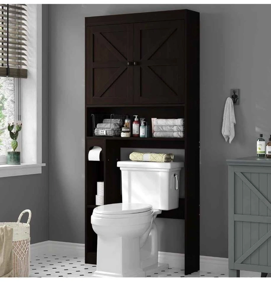 32.3''W Over Toilet Storage Cabinet with Barn Doors - photo 3