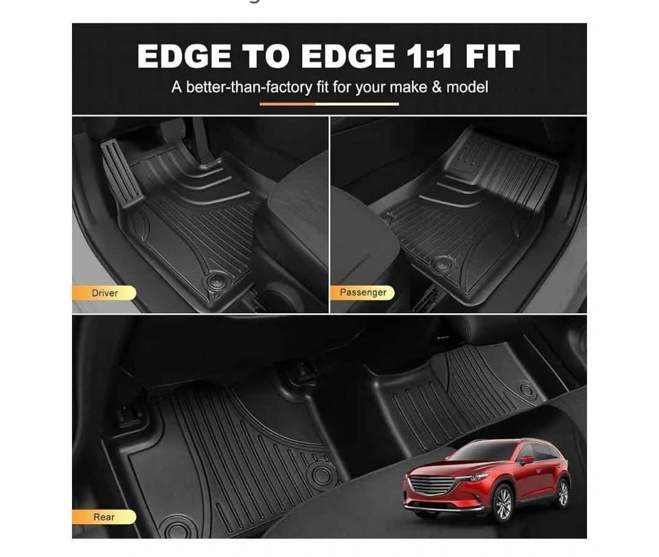Mazda CX-9 Floor Mats & Trunk Liner (2016-2023, 7 Seats) - photo 2