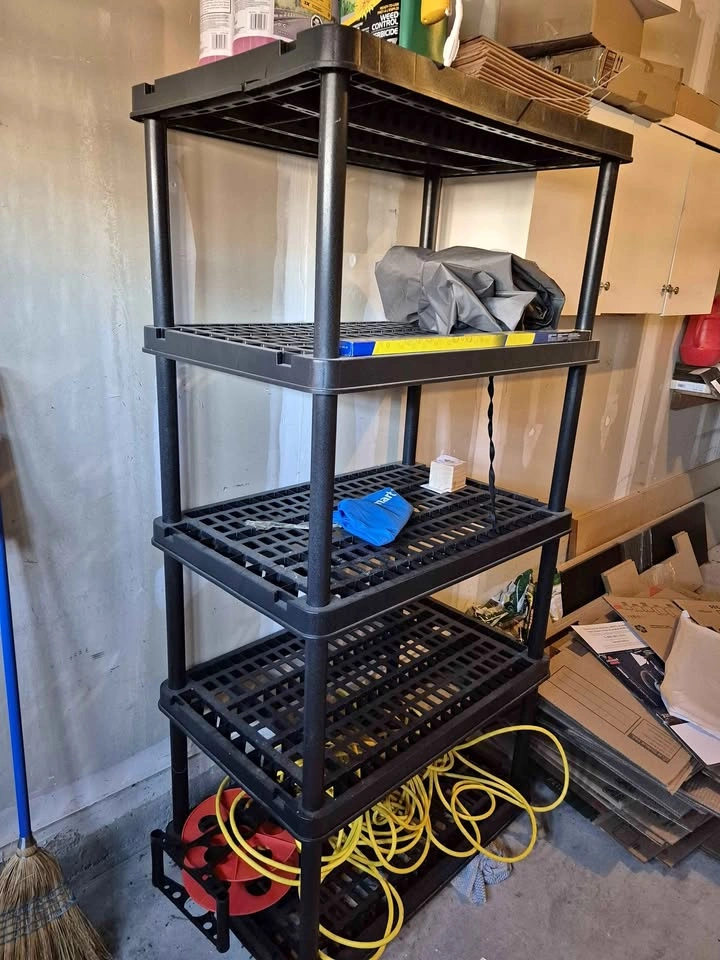 Heavy-Duty 5-Tier Plastic Shelving Unit