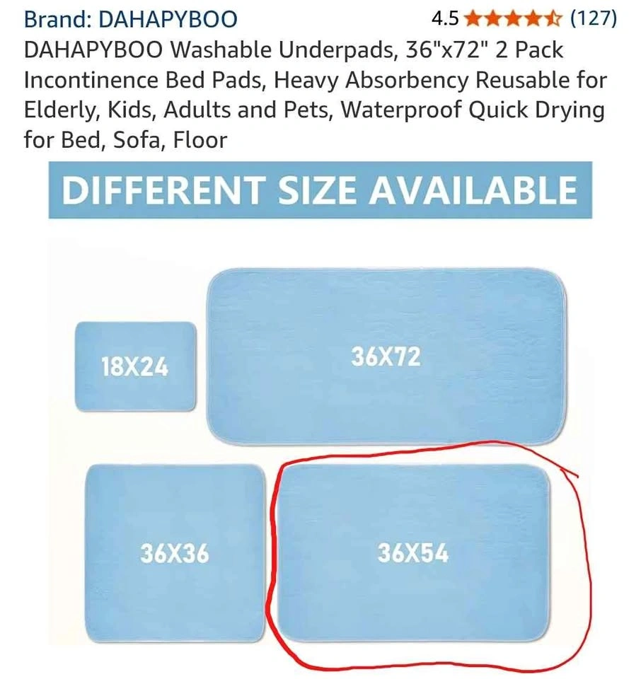 *SEALED* DAHAPYBOO Washable Underpads