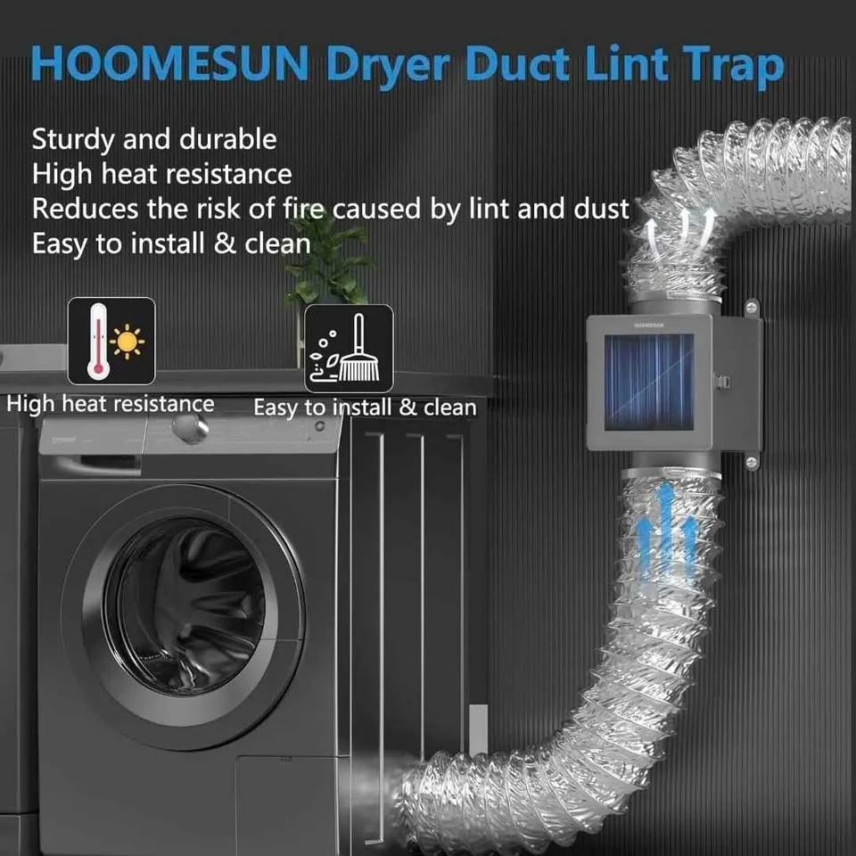 HOOMESUN Dryer Duct Lint Trap Indoor Dryer Vent Kit - photo 5