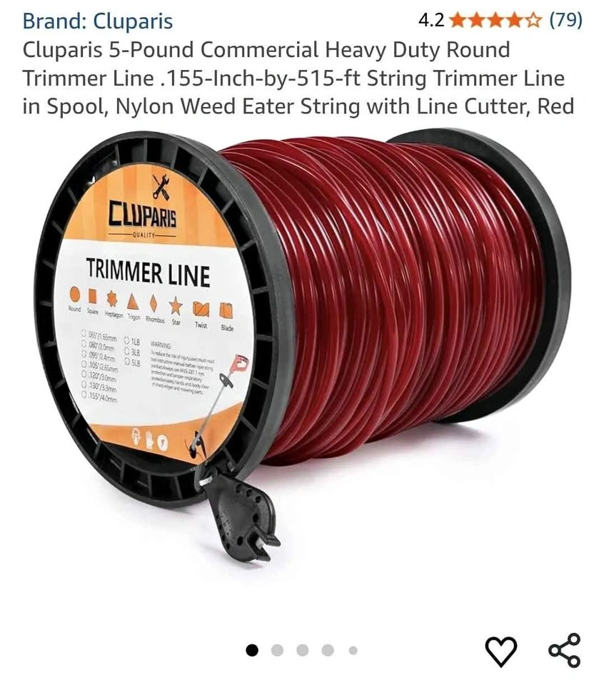 Cluparis .155-inch 515-ft 5-pound Red Trimmer Line