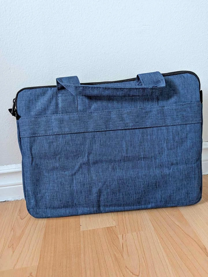 Subblue Denim-Style Laptop Messenger Bag