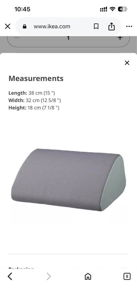IKEA Ergonomic Footrest Back Support - photo 3