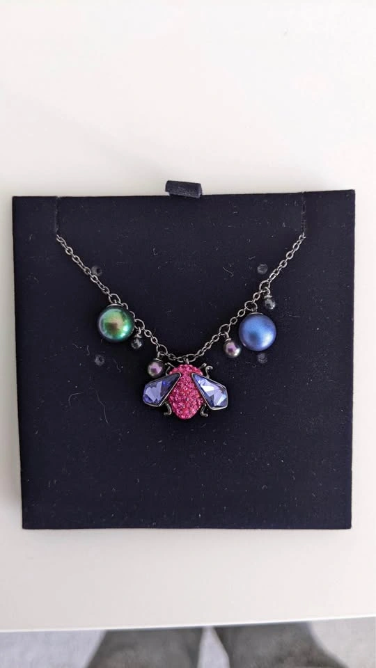 Swarovski Magnetized Necklace Insect Color Crystal Pearl - photo 2