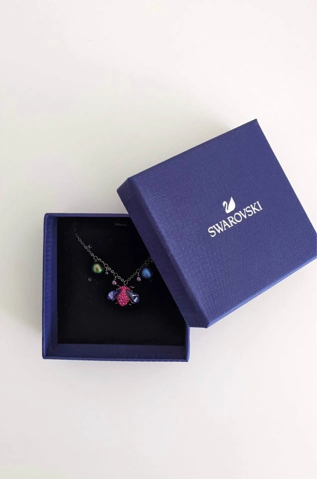 Swarovski Magnetized Necklace Insect Color Crystal Pearl - photo 3