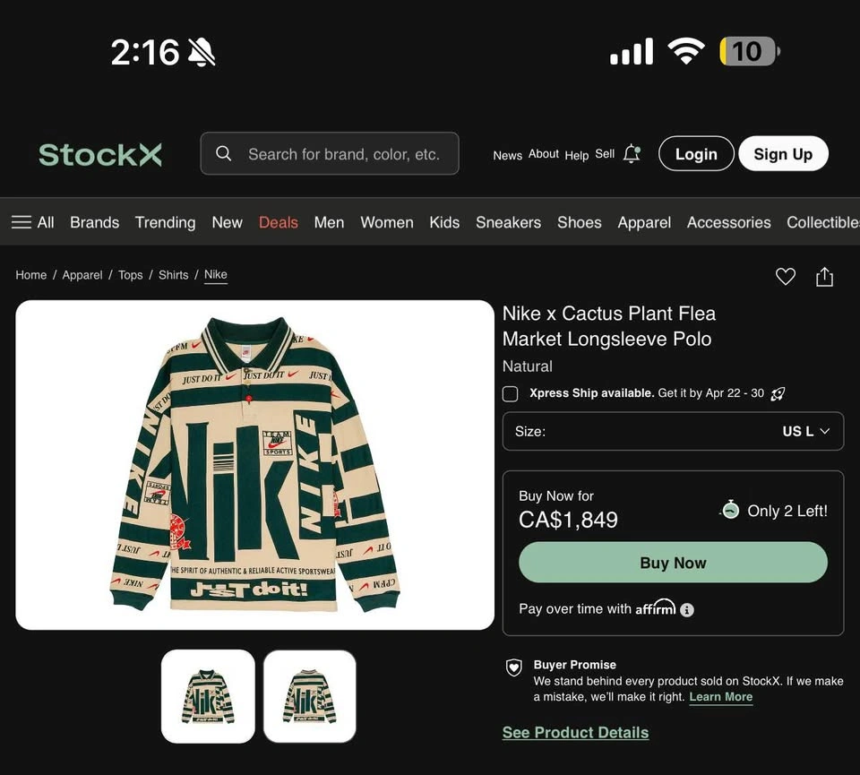 Cactus Jack x Nike limited edition sweater - photo 3