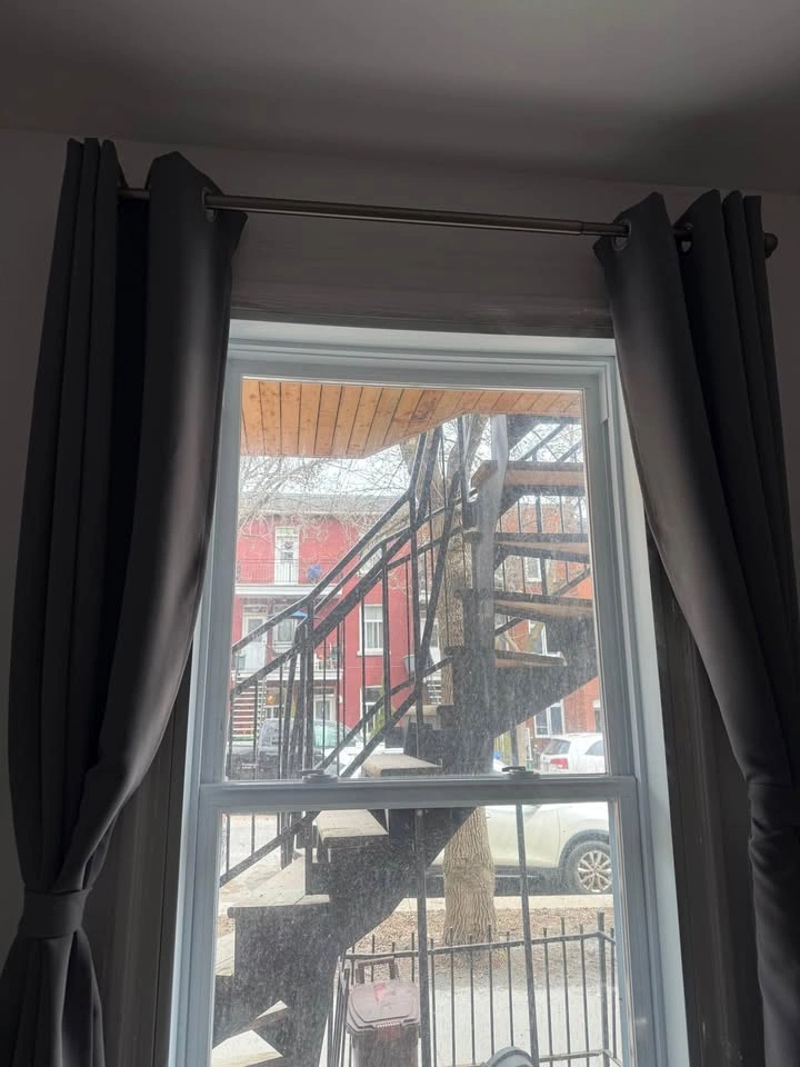 Curtains and Industrial Poles (2 Blackout, 1 Light) - photo 5