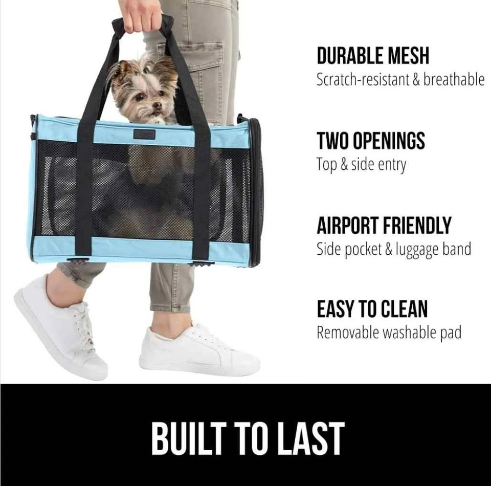 Sealed Gorilla Grip Airline Travel Cat Carrier Bag - photo 2