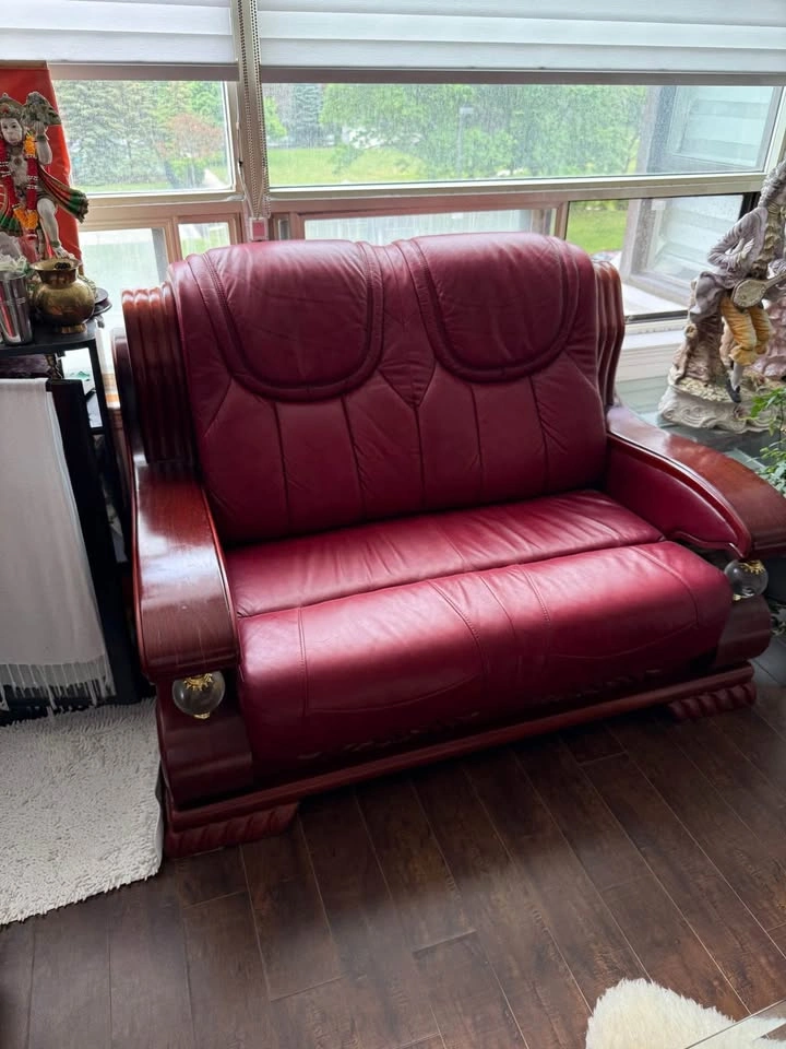 5 Piece Solid Wood Couch Set - photo 3