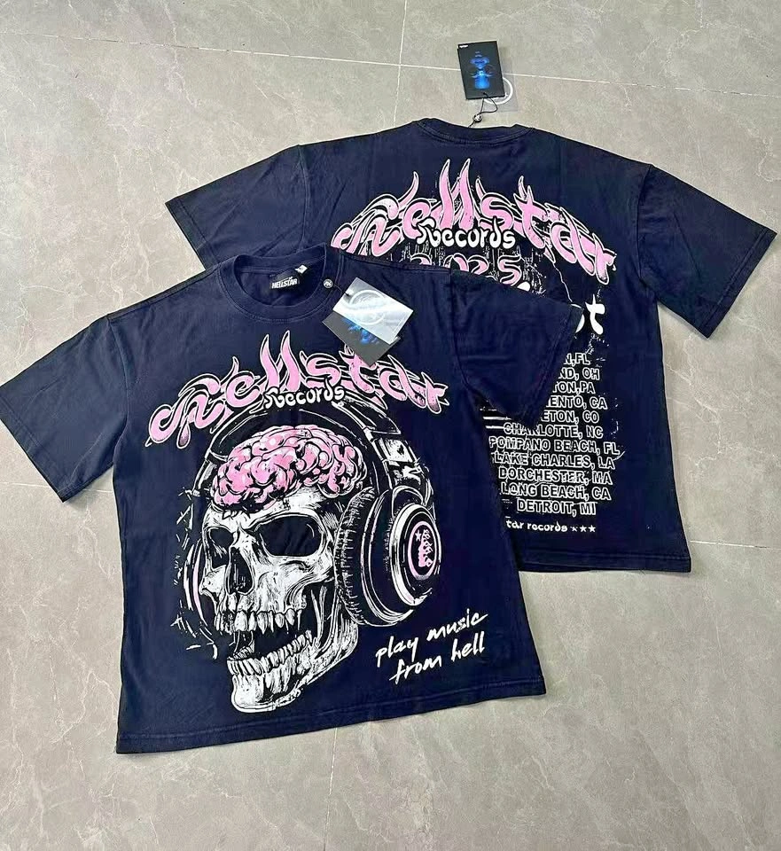 ⚡ Hellstar Graphic T-Shirt – Fresh Stock