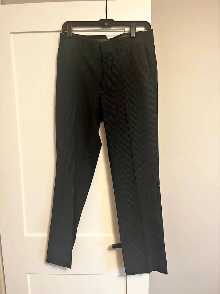 H&M Black Pinstripe Dress Pants US 33R