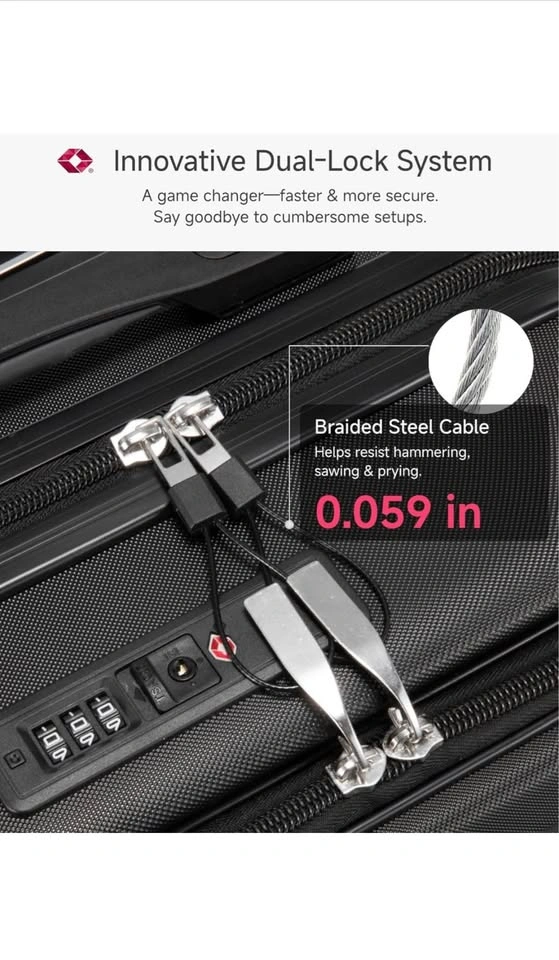 LUGGEX 3-Piece Carry-On Luggage Set - photo 5