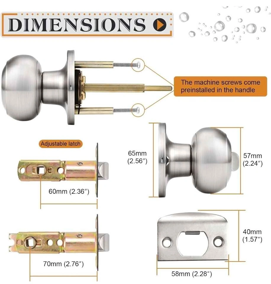 Privacy Interior Door Knobs - 6 Pack - photo 2