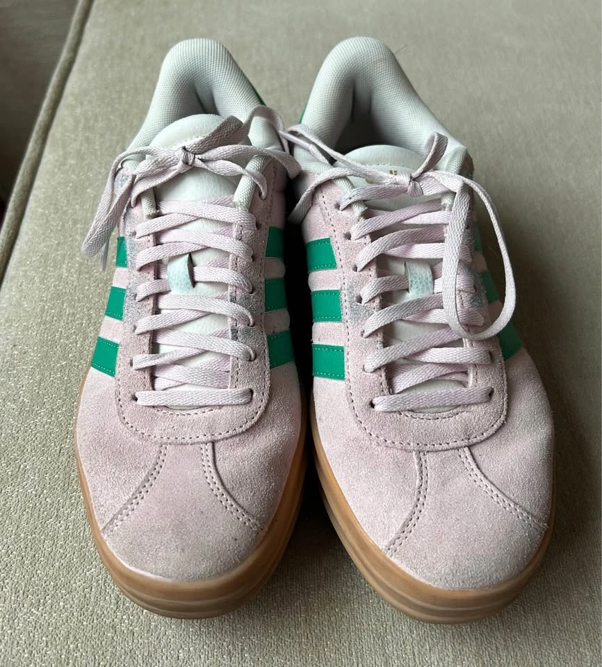 Adidas Women's Vl Court Bold Green/Pink Size 7.5 - photo 2