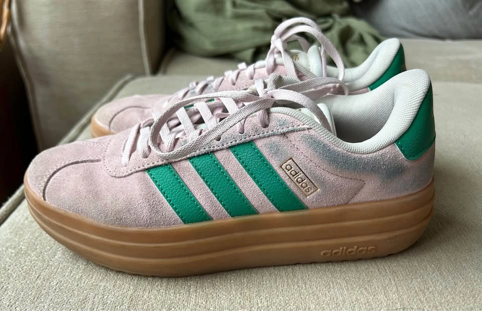 Adidas Women's Vl Court Bold Green/Pink Size 7.5 - photo 3