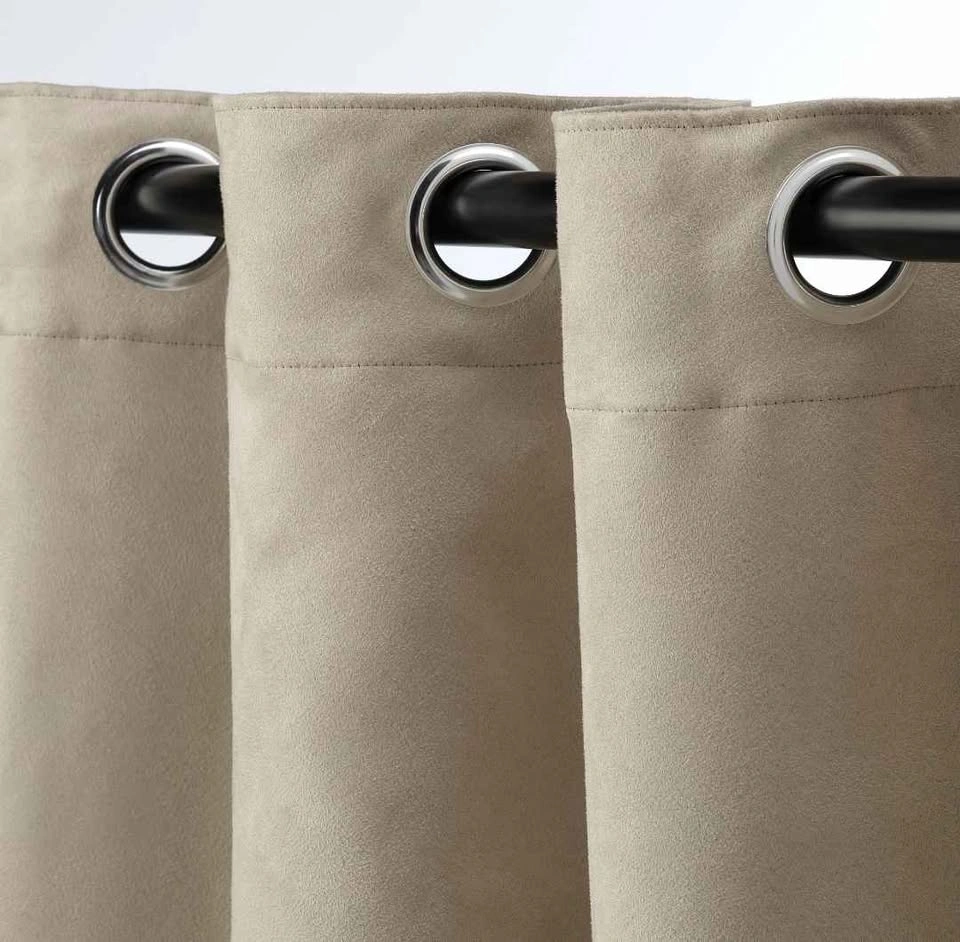 IKEA VIRTNA Blackout Curtains + Rod Set – Beige - photo 3