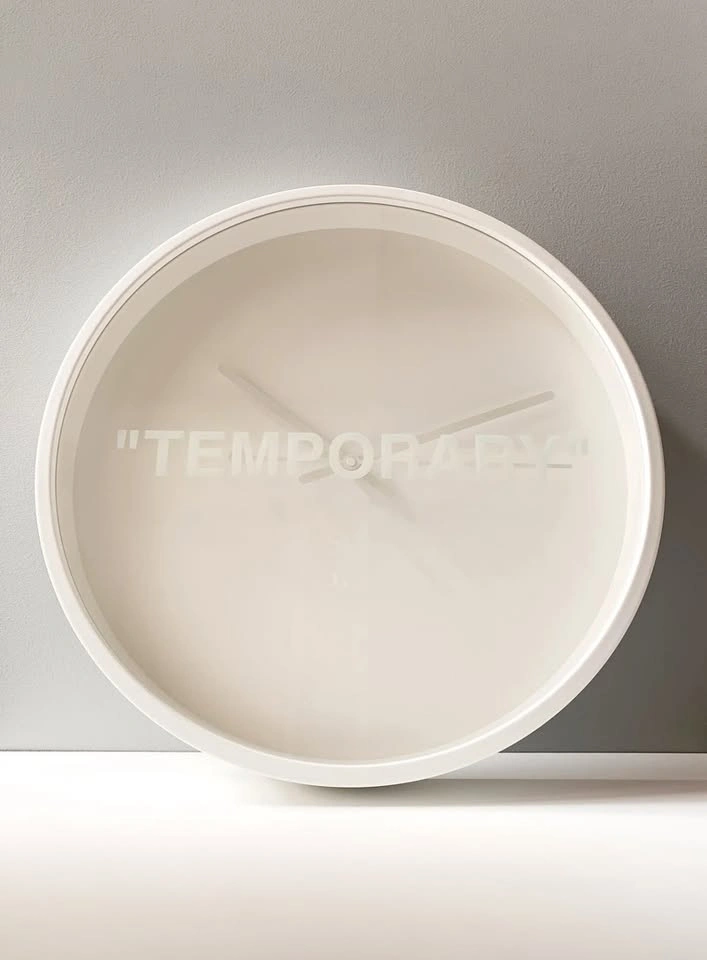 Virgil Abloh x IKEA MARKERAD "TEMPORARY" Wall Clock - photo 2
