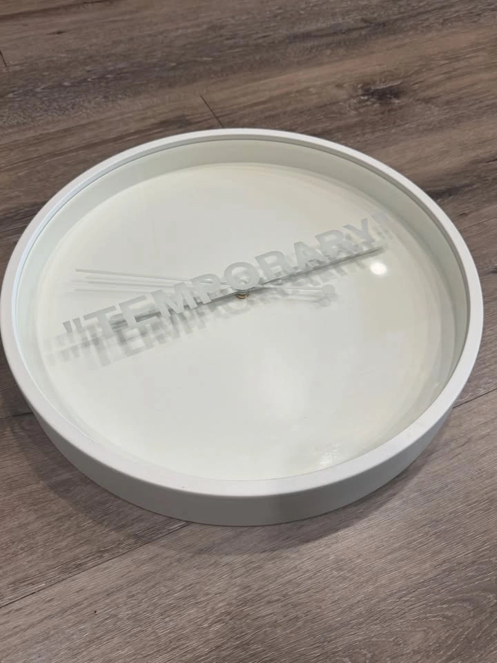 Virgil Abloh x IKEA MARKERAD "TEMPORARY" Wall Clock - photo 4