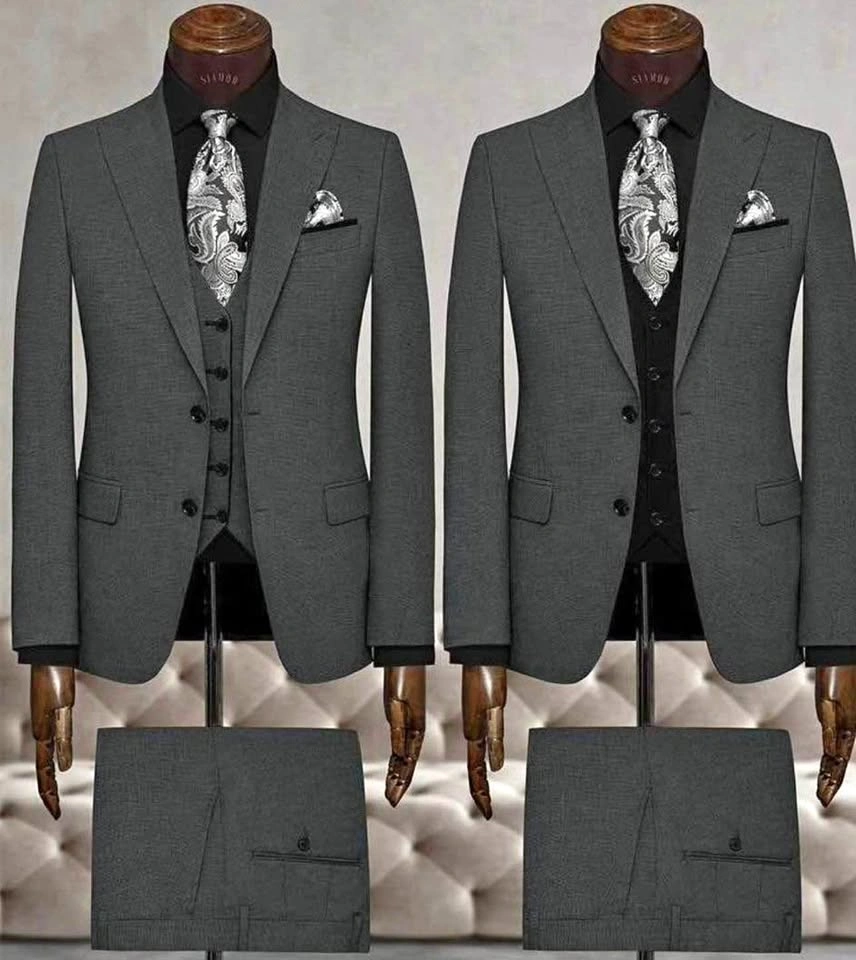 Men's Premium Slim-Fit Suit for Weddings, Events, and Everyday W