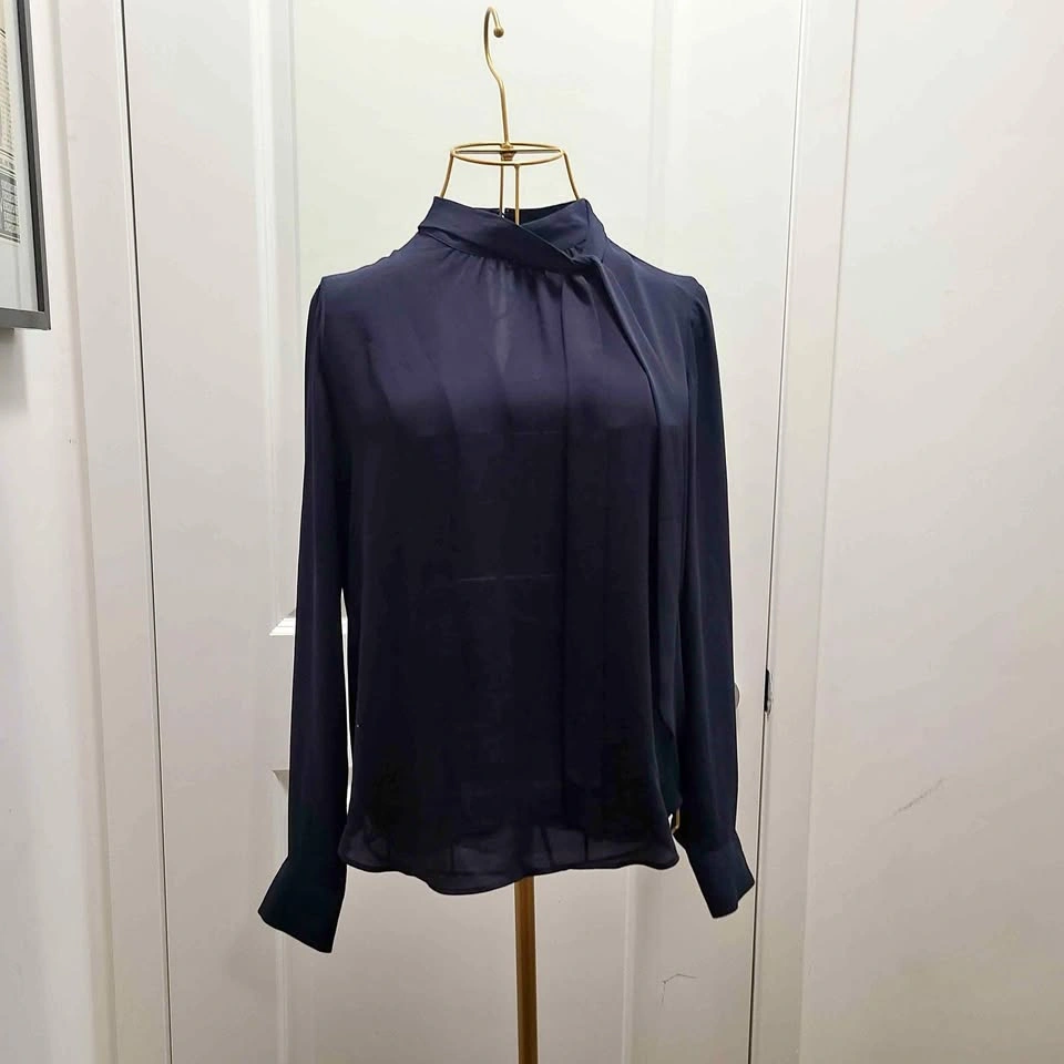 Ann Taylor Navy Blouse
