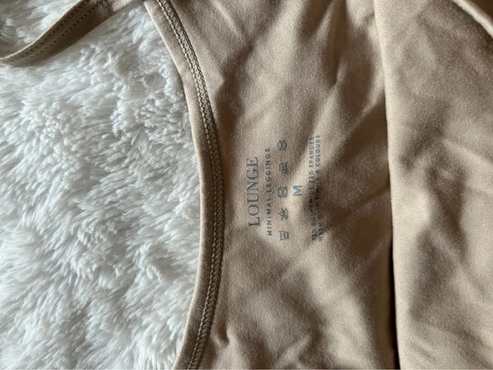 LOUNGE Activewear Set Beige M Crop Top Leggings - photo 4