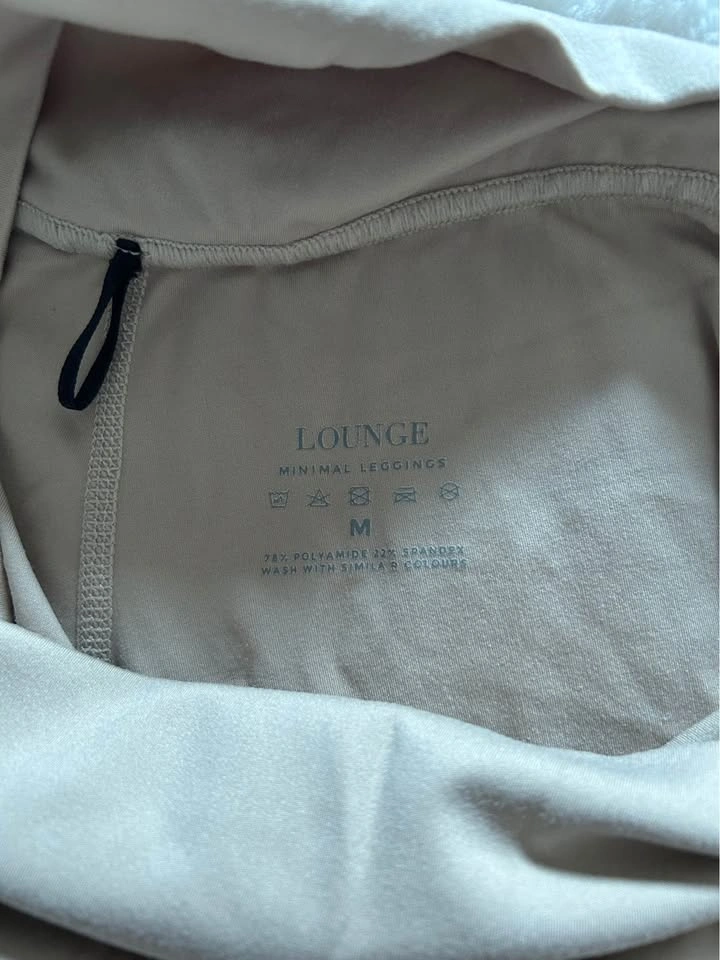 LOUNGE Activewear Set Beige M Crop Top Leggings - photo 5