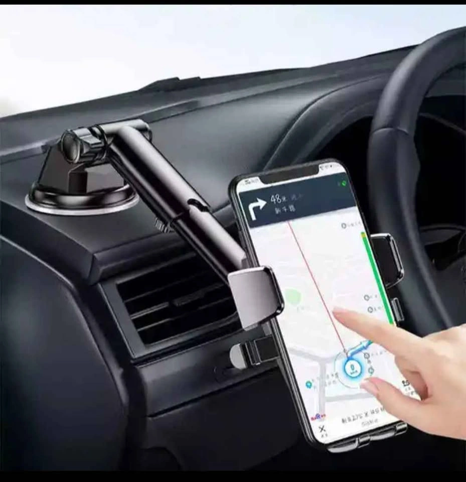 Car Phone Holder - 2-in-1 Suction & Vent Clip Set - photo 3